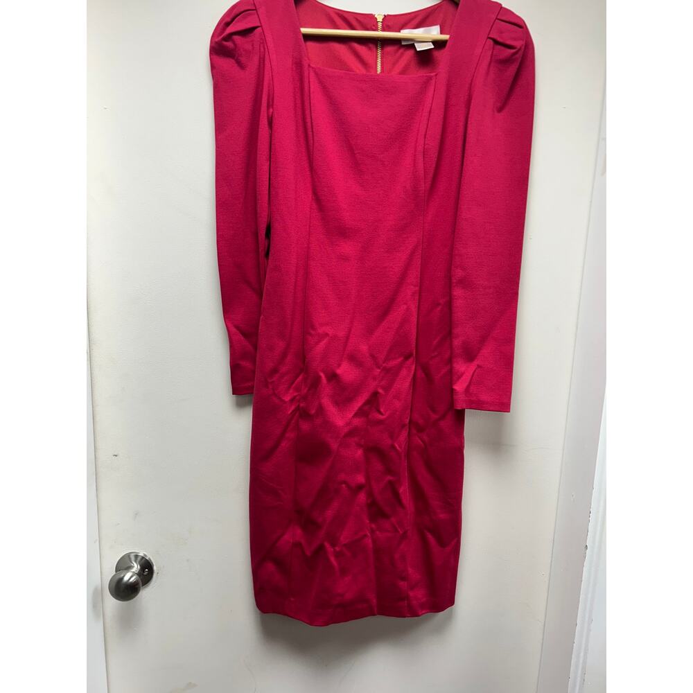 NWT Rachel Parcell Square Neck Long Sleeve Ponte Dress Puffed Sleeves XS